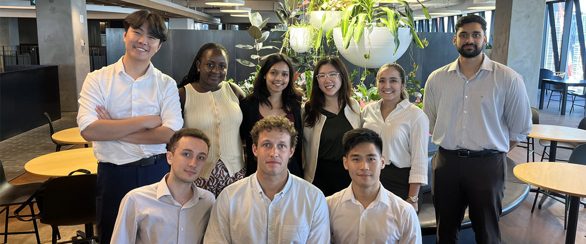 2025 Transurban graduates gather in the Melbourne office.